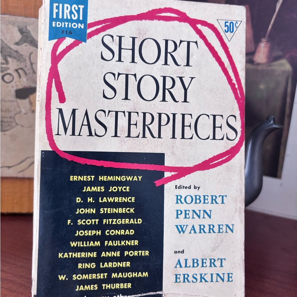 first edition paperback copy of the anthology Short Story Masterpieces,